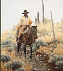 Famous Cowboy Paintings - lone cowboy